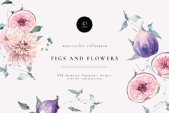 Figs and Flowers Watercolor Set Product Image 1