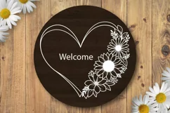Sunflower Svg, Flower Heart Svg, Heart Svg Product Image 3