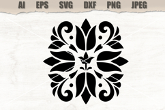 Stencil Floral Mandala Product Image 1