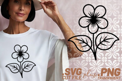 4x Floral SVG Rose Daisy Botanical Cut Files Cricut DIYs PNG Product Image 2