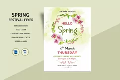 Spring Party / Festival Flyer, Word and Photoshop Template Product Image 1
