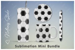 Soccer Mini Bundle - Tumbler, Mug, Pen, Coaster. Product Image 1