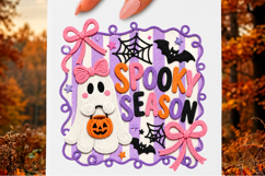 Spooky Season Faux Yarn Ghost PNG Product Image 1
