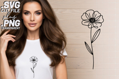 4x Floral SVG Poppy Rose Daisy EPS Cut Files Cricut PNG Product Image 2