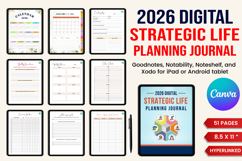 2026 Digital Strategic Life Planning Journal Product Image 1