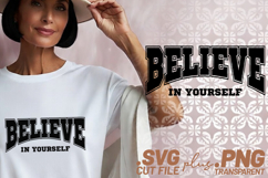 4x Believe Yourself Never Quit Choose Happy SVG Cut Files Product Image 2