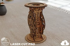 3D Decorative Wooden Pots Vase Flower Vase New Home Gift Product Image 1