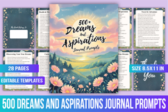 500 Dreams and Aspirations Journal Prompts Product Image 1
