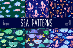 Sea Life Seamless Patterns Product Image 2