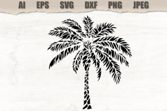 Stencil Tropical Palm Tree Product Image 1
