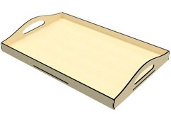 Tray - laser cut file, SVG DXF pattern Product Image 1