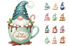 Christmas Gnome Cocoa Mug Sublimation Product Image 1