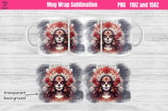 Catherine Skull Mug Sublimation 11OZ and 15OZ Product Image 1