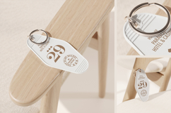 Retro Keychain Branding Mockup Product Image 1