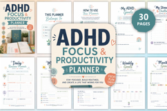 ADHD Focus &amp; Productivity Planner Product Image 1