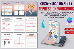 262027 Anxiety &amp; Depression Workbook Product Image 1