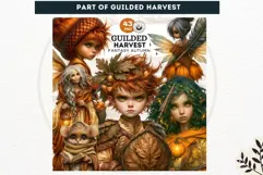 Fantasy Autumn Gilded Harvest PNG Clipart whimsical creature Product Image 2