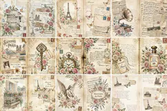 Paris Journal Junk Journal Digital Kit| Junk Journal Product Image 2
