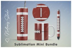 Football Mini Bundle - Tumbler, Mug, Pen, Coaster. Product Image 1