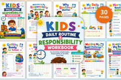 Kids Daily Routine &amp; Responsibility Workbook Product Image 1