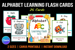 Alphabet Learning Flash Cards Product Image 1