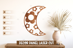 15 Moon Wall Art SVG - Moon Laser cut, Baby Room Home Decor Product Image 3