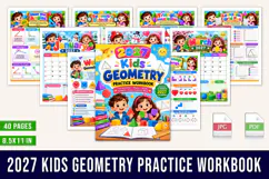 2027 Kids Geometry Practice Workbook Product Image 1