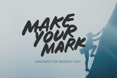 Make your mark handwritten marker font handwriting real bold Product Image 1