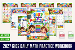 2027 Kids Daily Math Practice Workbook Product Image 1