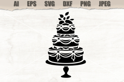 Stencil Wedding Cake Product Image 1