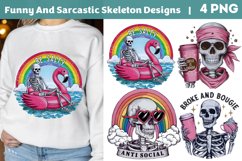 Funny And Sarcastic Skeleton, Skeleton Witch Halloween Product Image 1