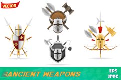 old war medieval weapon stock vector illustration Product Image 1