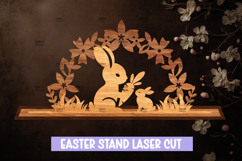 Easter Laser Cut Stand SVG I Laser Cut Easter Egg Decor Product Image 1