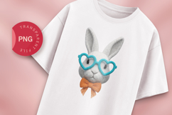 3D Knitted Easter Bunny with Glasses Product Image 1