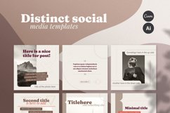 Distinct Social Media Templates Product Image 1