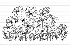 Wildflower Blooms Svg, Flower Svg, Flowers Border Svg, Product Image 7