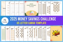2025 Money Savings Challenge Canva Product Image 1