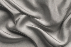Silver Satin Fabric Smooth Luxury Cloth Product Image 1