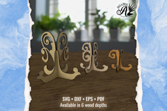 Flourish Easel Art Stands SVG cut files-Large, Medium, Small Product Image 1