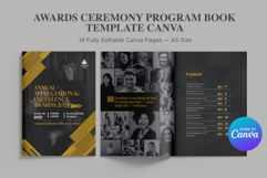 Elegant Awards Ceremony Program Book Template Canva Product Image 1