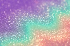 Sparkling glitter effect in shades of purple, green, &amp; pink Product Image 1
