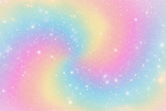 Galaxy background with pastel rainbow hues &amp; sparkling stars Product Image 1