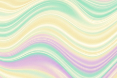 Background with wavy lines in shades of green &amp; yellow hues Product Image 1