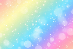 Pastel Rainbow Bokeh Background with Sparkling Star Dust Product Image 1