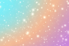 Teal &amp; Orange Pastel Gradient Background with Twinkling Star Product Image 1