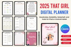2025 That Girl Digital Planner Canva Product Image 1