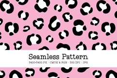 Pastel Pink Leopard Print Seamless Pattern Product Image 1