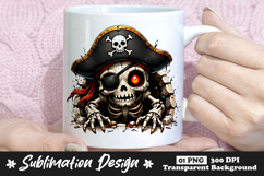 Pirate Skeleton Clipart Sublimation PNG Product Image 1