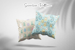 Cute Easter Bunny Eggs Seamless Pattern Product Image 2