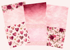 Romantic Hearts &amp; Roses Backgrounds Product Image 3